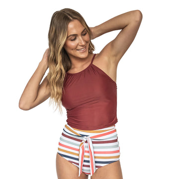 High Neck Tankini Top