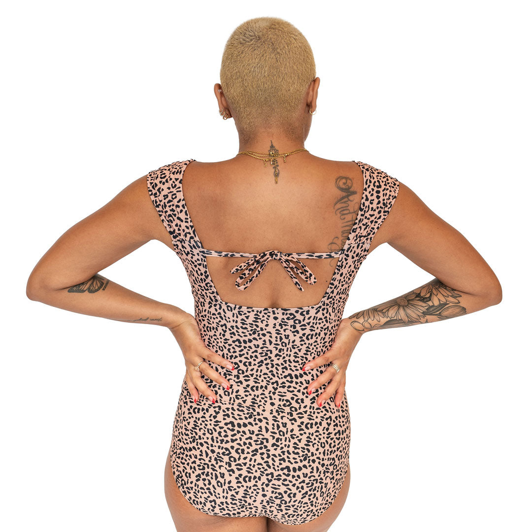 Thick Strap One Piece Swimsuit