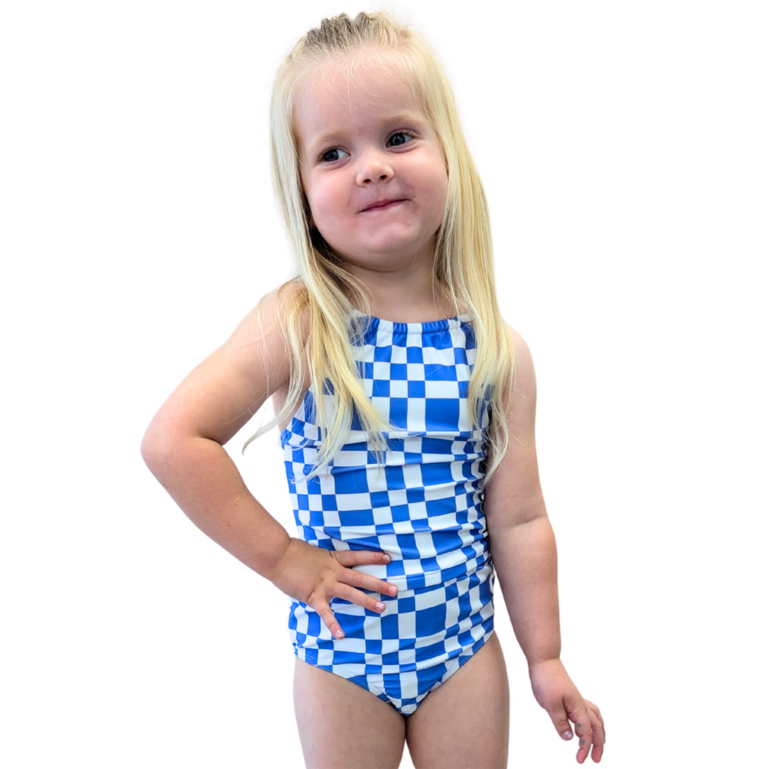High Neck Crop Tankini Top (Girls)