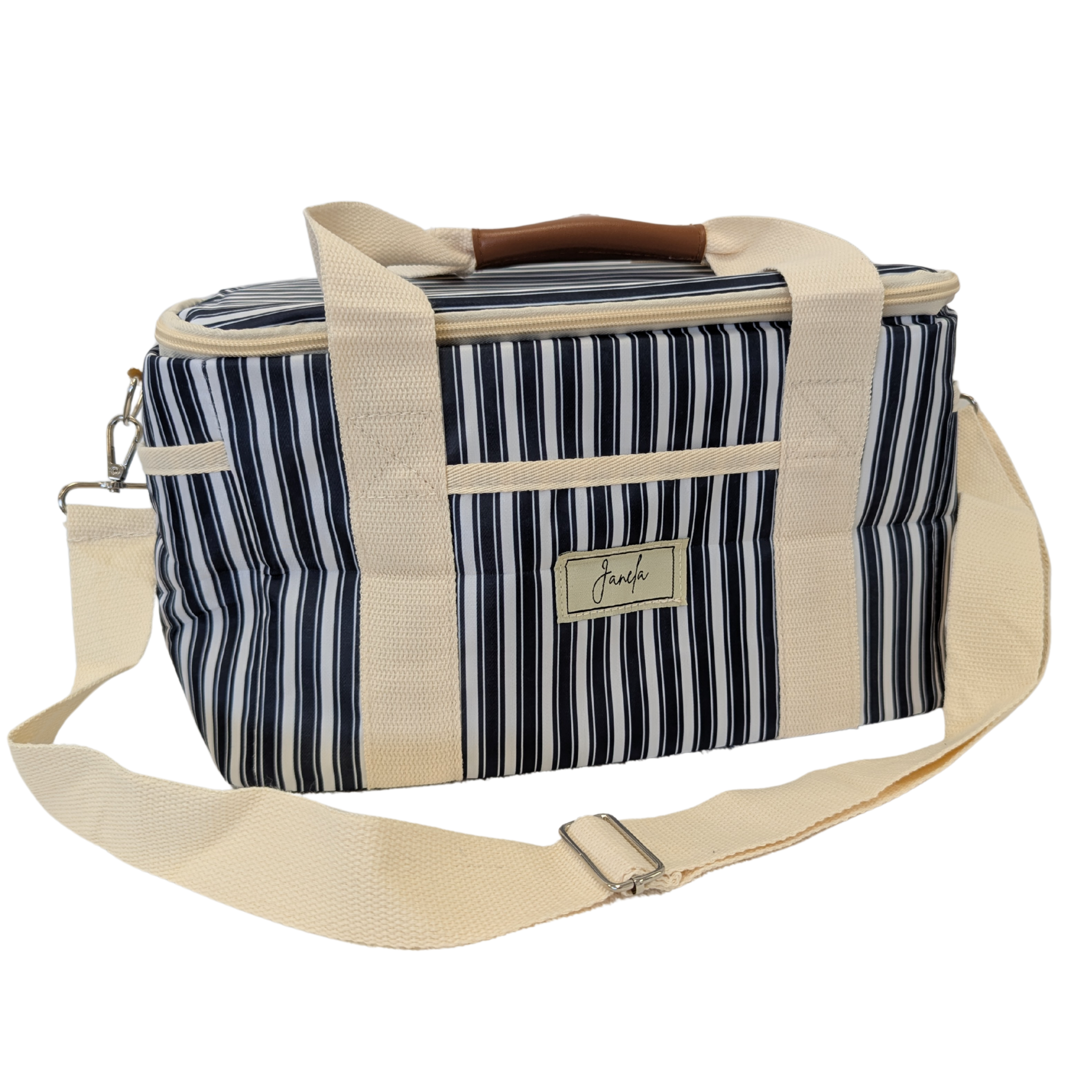 Striped Cooler Bag