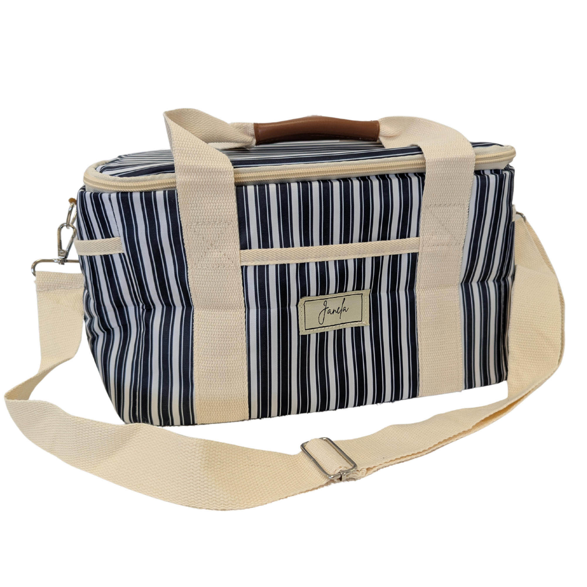Striped Cooler Bag