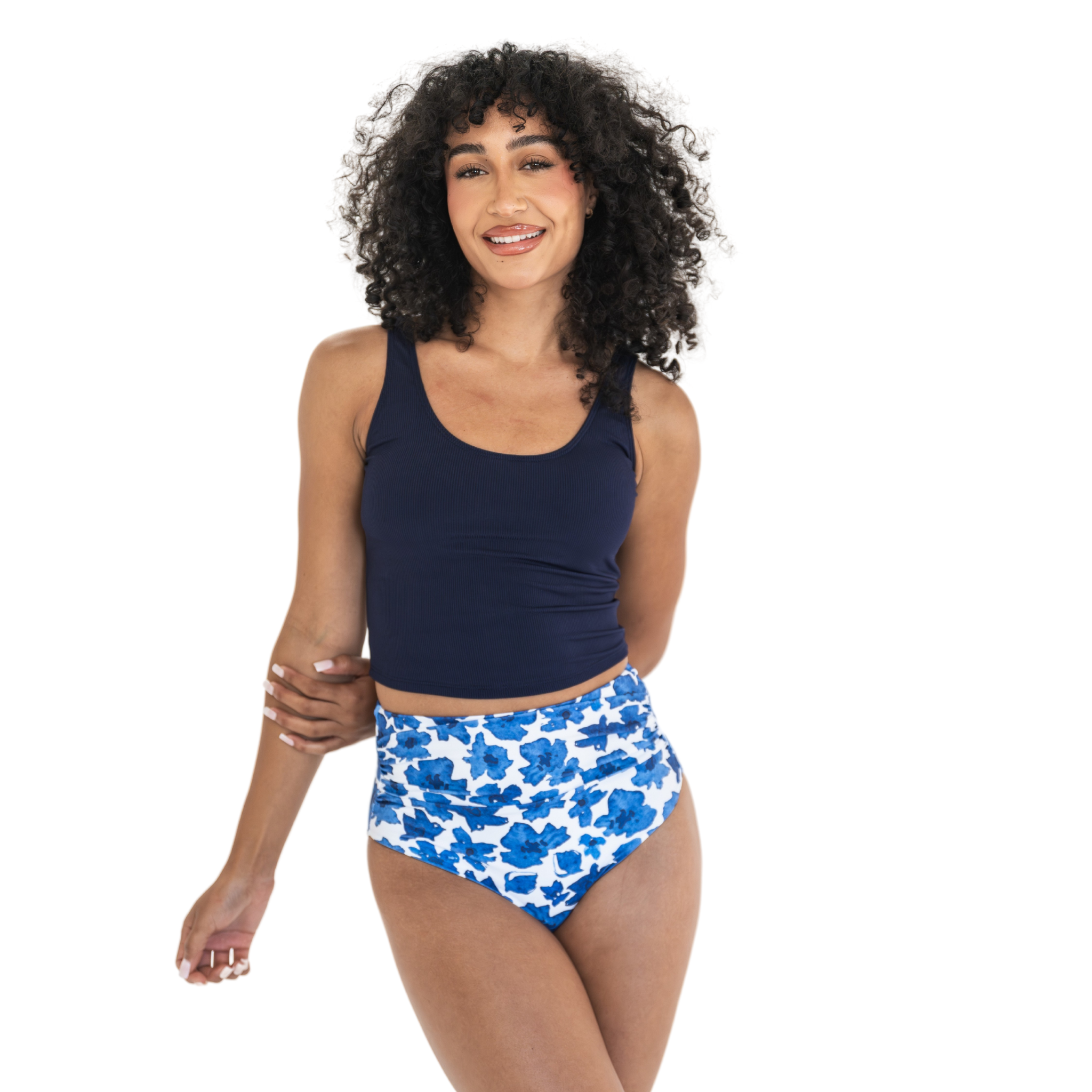 Triple Bow Back Tankini Top