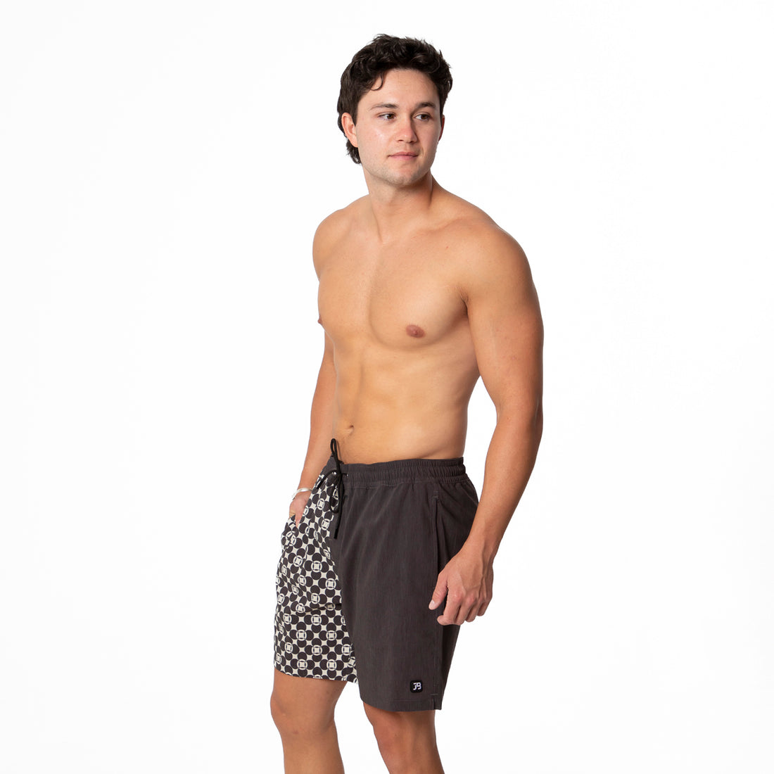 Cruiser Shorts, Retro Geometric Circles / XS, alternate product image by Janela Bay