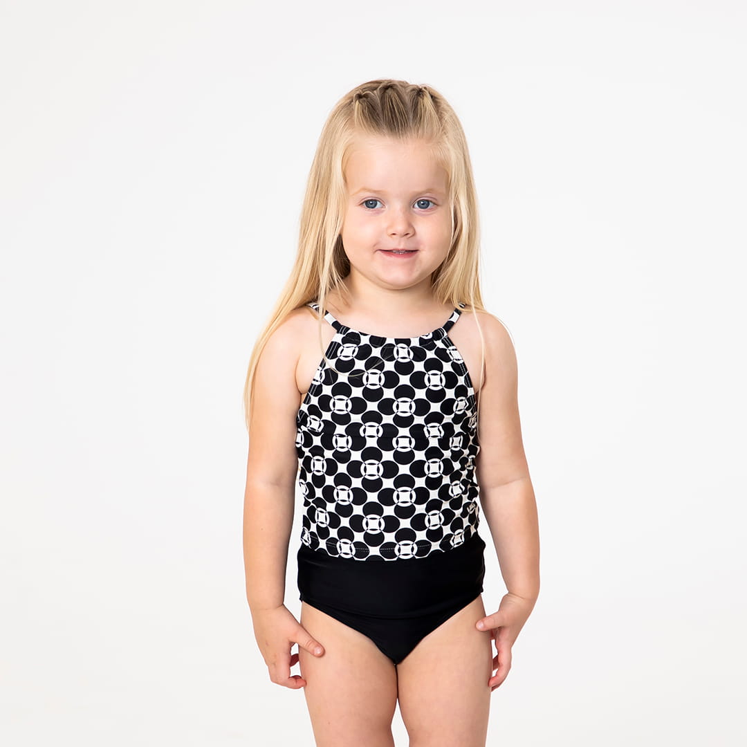 High Neck Tankini Top (Girls) by Janela Bay