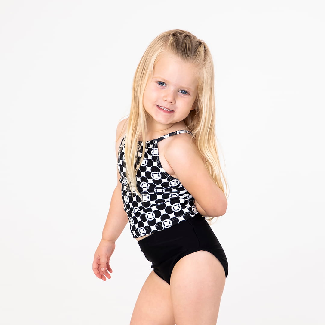 Girls High Neck Tankini Top | Modest Swimwear - Janela Bay