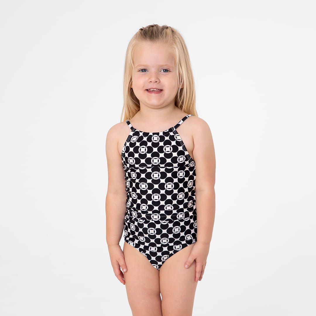 Girls High Neck Tankini Top | Modest Swimwear - Janela Bay
