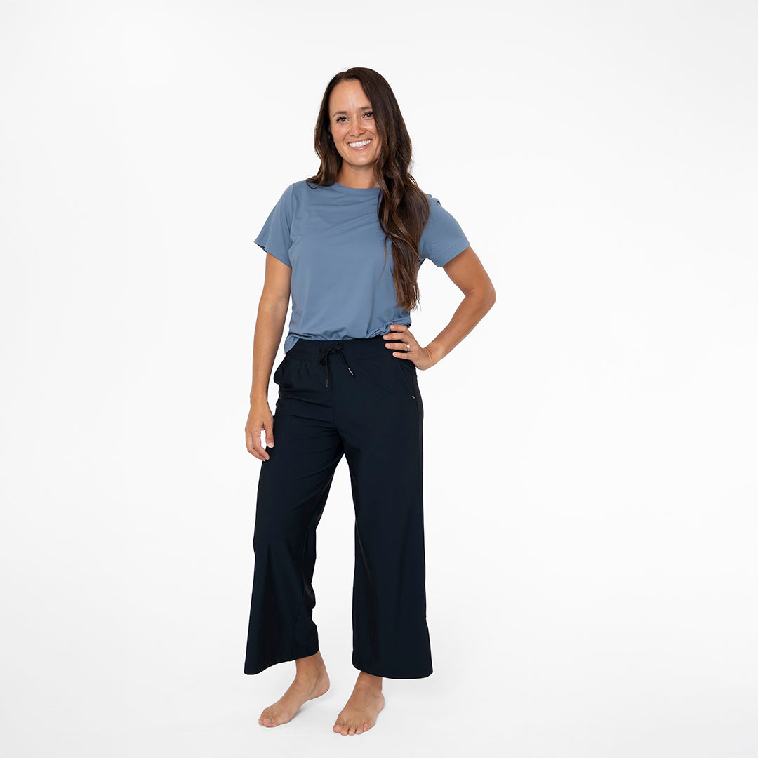 Wide Leg Tech Pants by Janela Bay