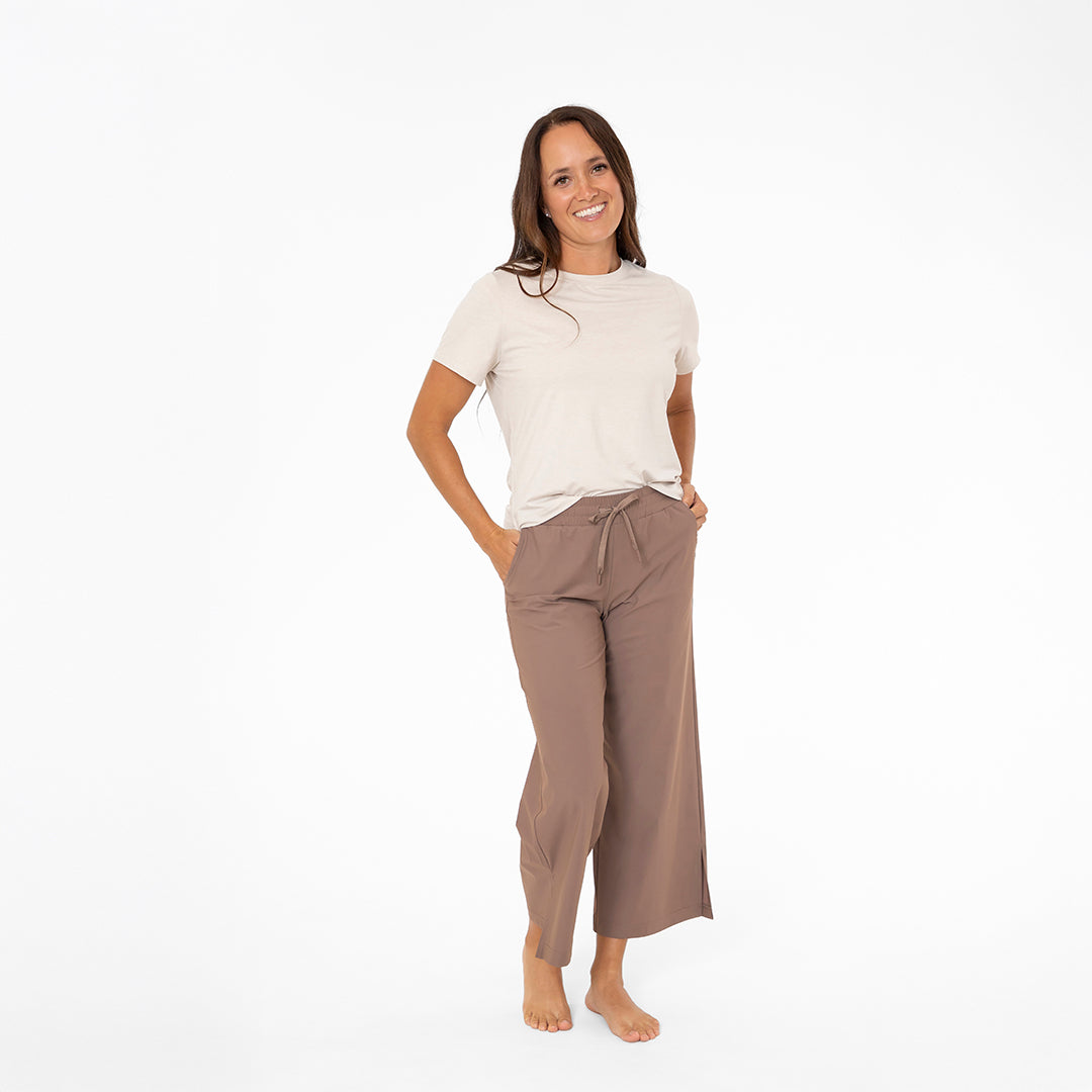 Wide Leg Tech Pants