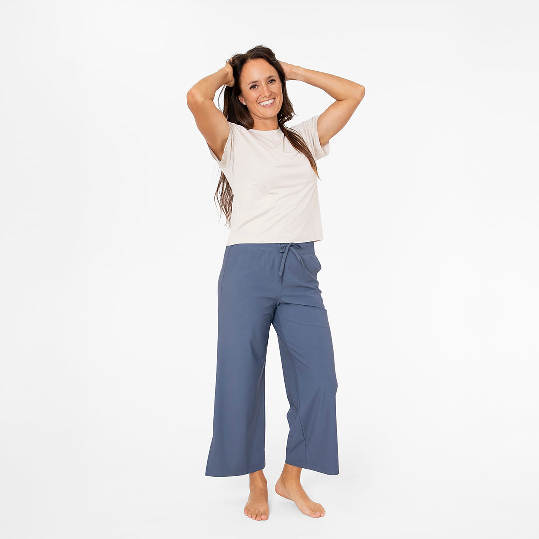 Wide Leg Tech Pants