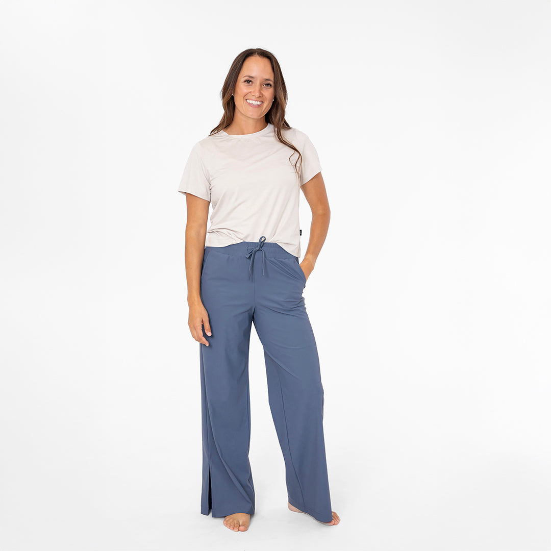 Wide Leg Tech Pants