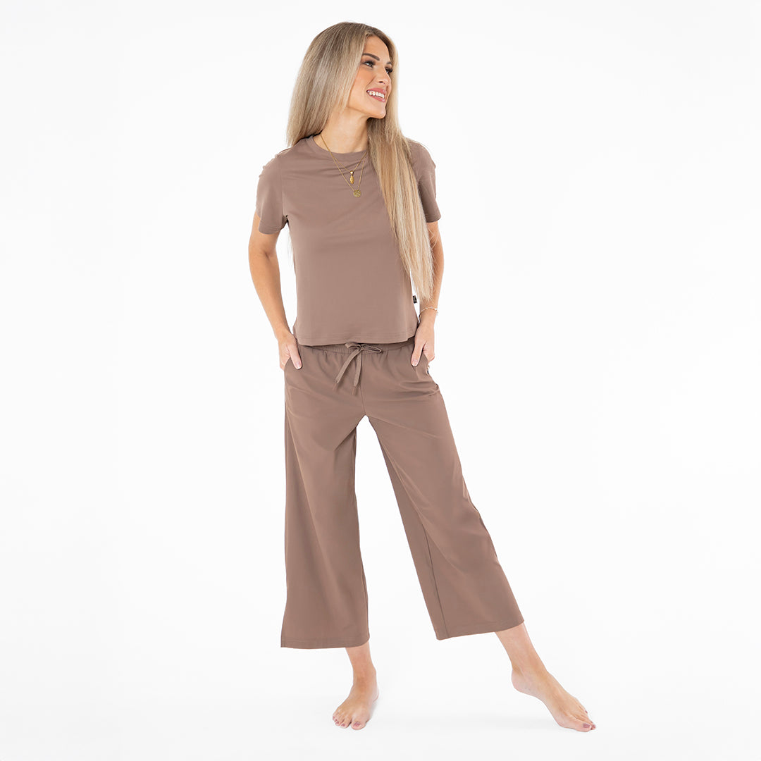 Wide Leg Tech Pants