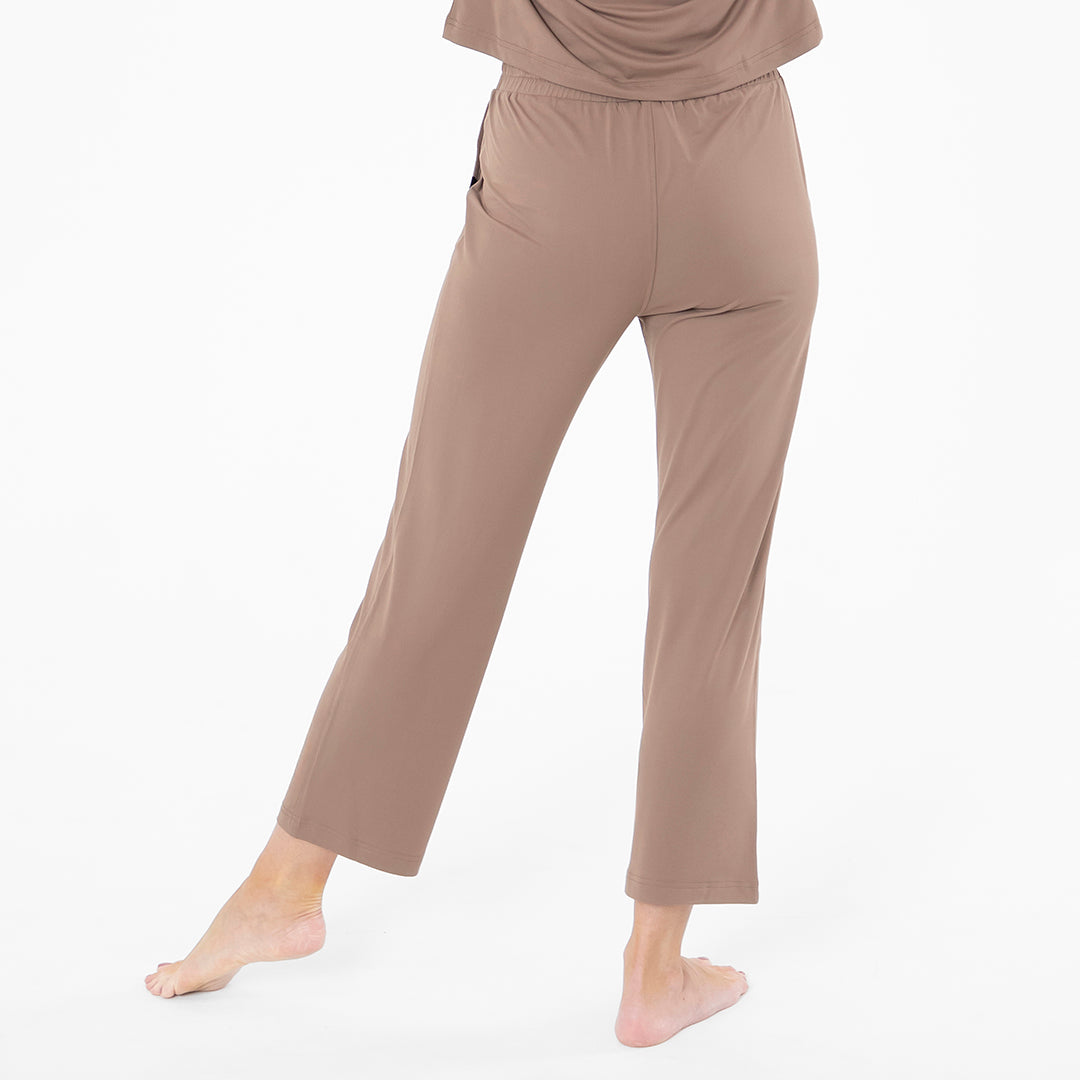 Straight Leg Lounge Pants, Rose Clay / XS, alternate product image by Janela Bay