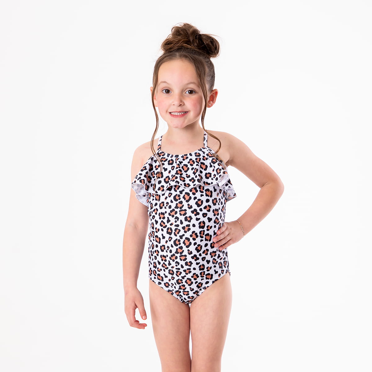 Ruffle One Piece Swimsuit (Girls)