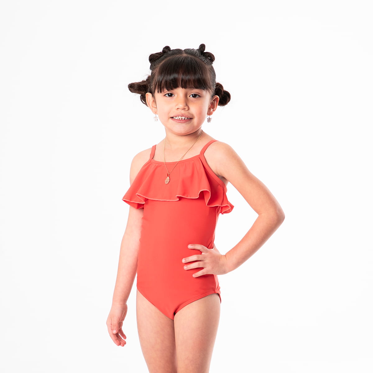 Ruffle One Piece Swimsuit (Girls)