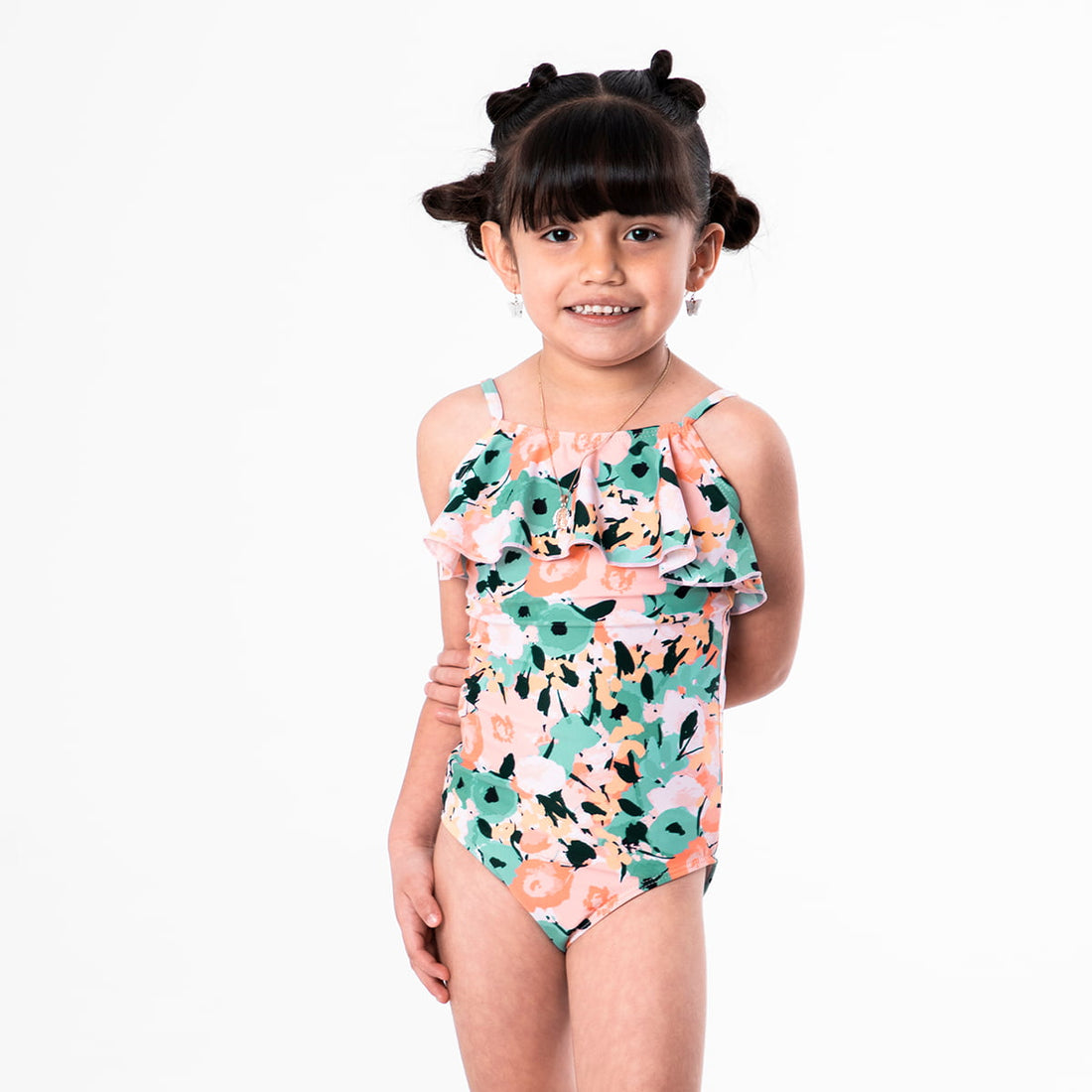 Ruffle One Piece Swimsuit (Girls)