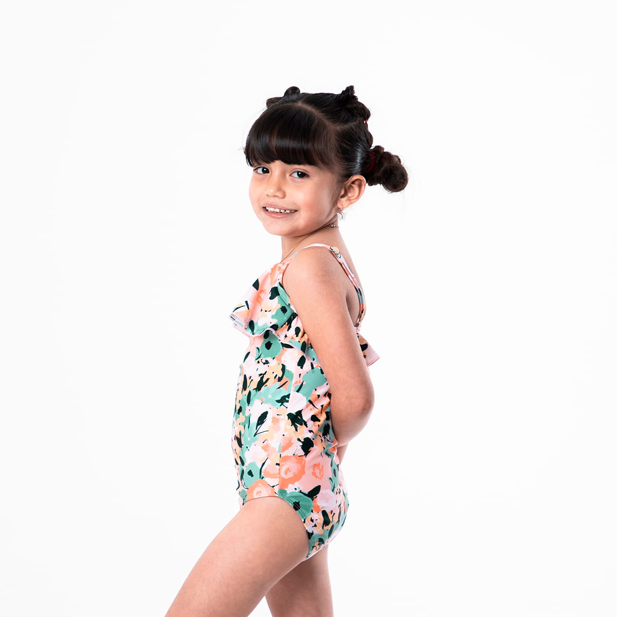 Ruffle One Piece Swimsuit (Girls)