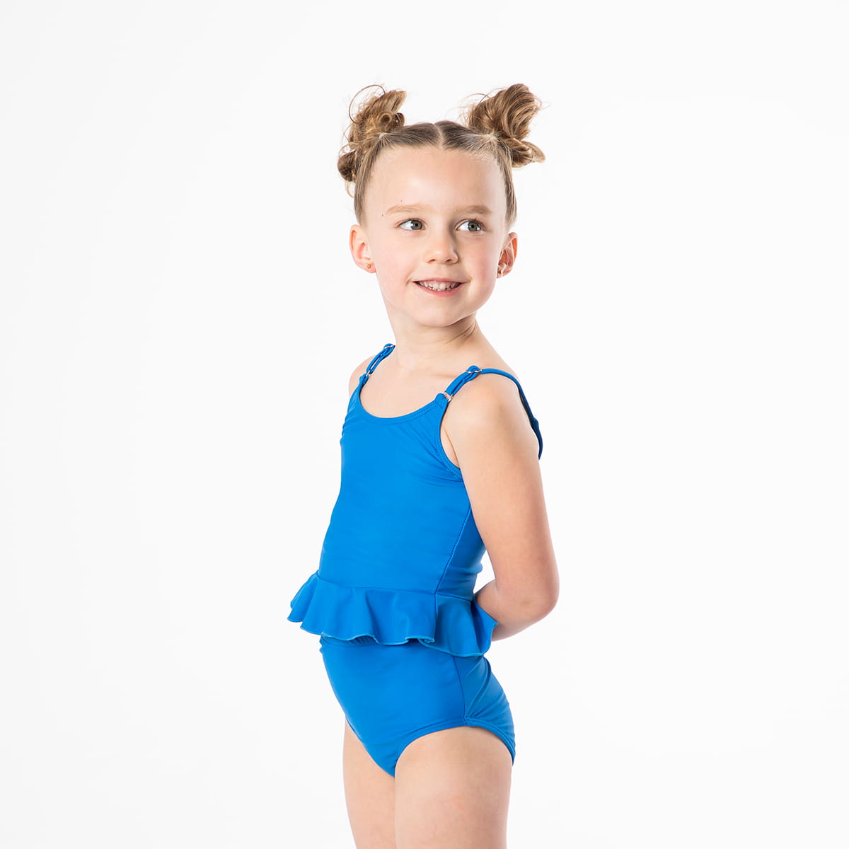 Scoop Neck Peplum Tankini Top (Girls)