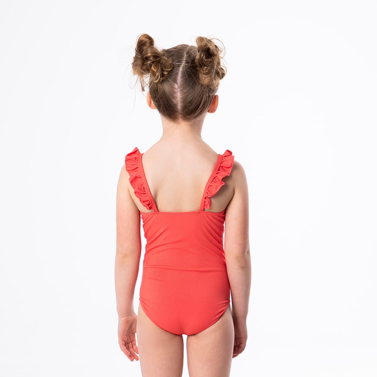 Ruffle Strap One Piece Swimsuit (Girls)