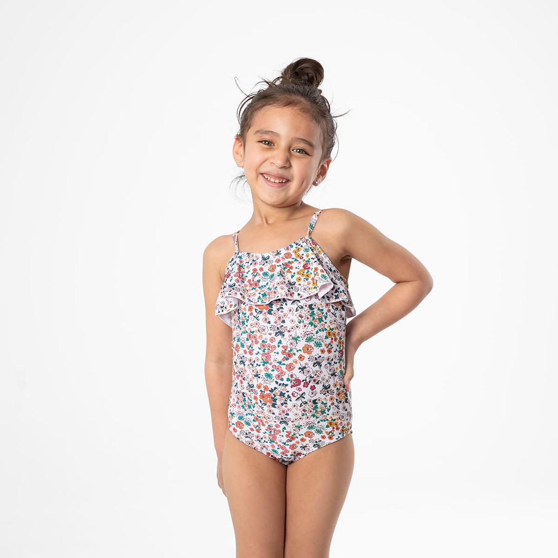 Ruffle One Piece Swimsuit (Girls)