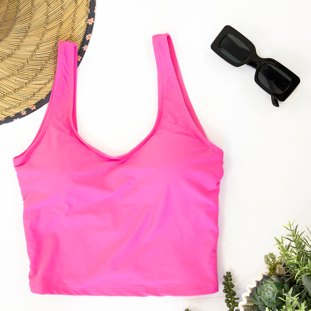 Triple Bow Back Tankini Top