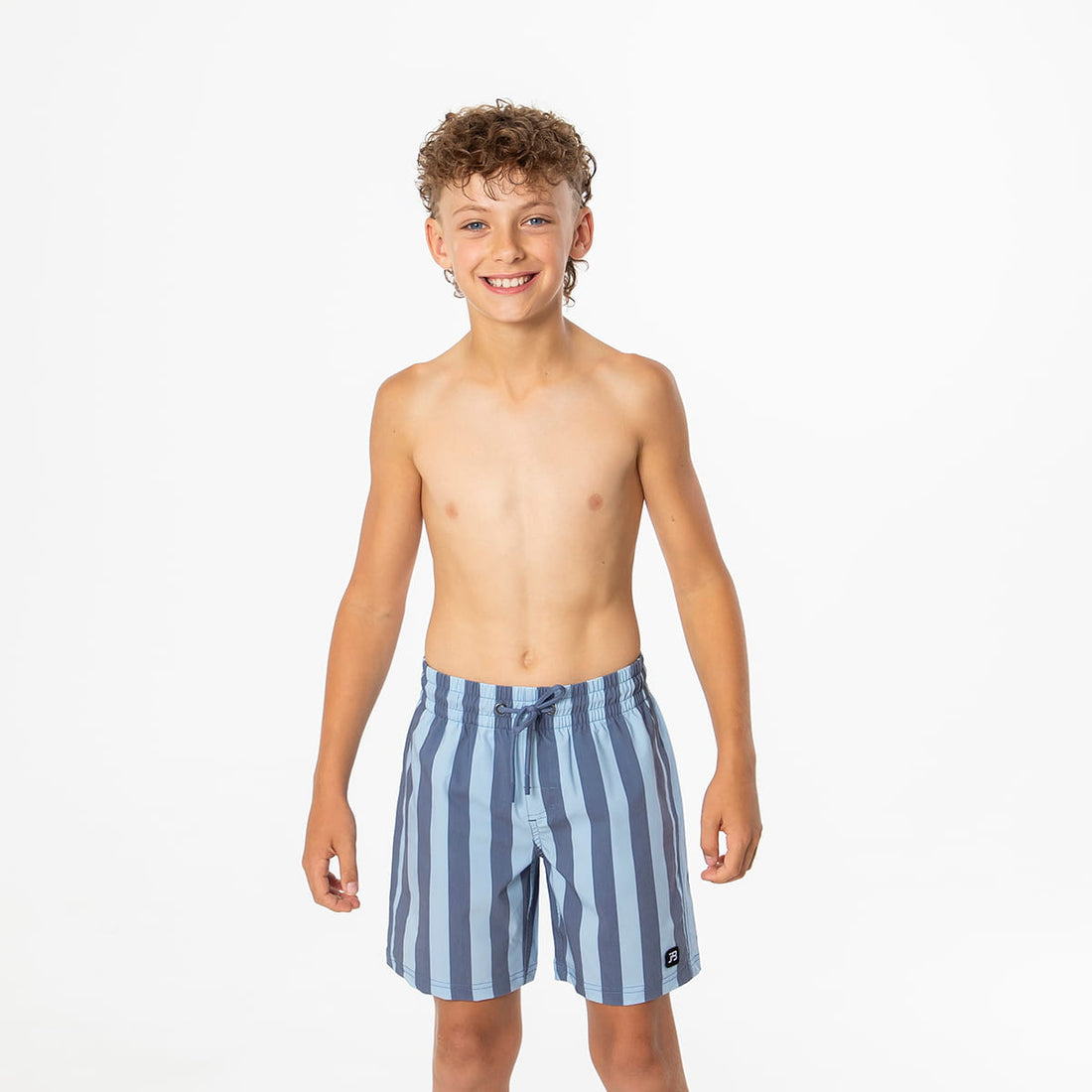 Reef Shorts (Boys), Ocean Blue Stripes / Boys 2T, main product image by Janela Bay
