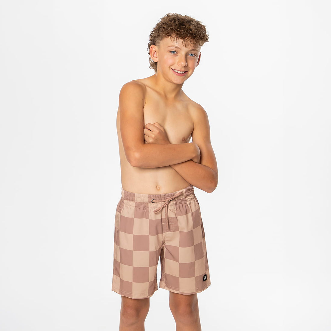 Reef Shorts (Boys), Sand Dune Check / Boys 2T, alternate product image by Janela Bay