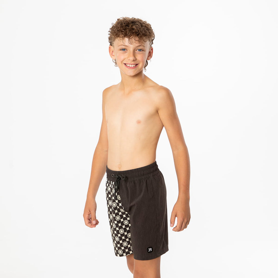 Reef Shorts (Boys), Retro Geometric Circles / Boys 2T, alternate product image by Janela Bay
