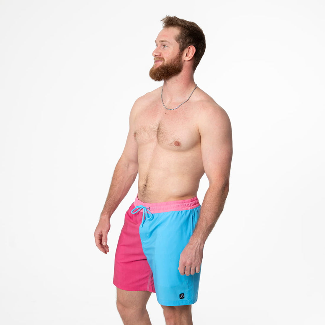 Cruiser Shorts, Fuchsia Color Block / XS, alternate product image by Janela Bay
