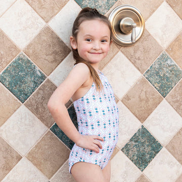 High Neck One Piece Swimsuit (Girls)