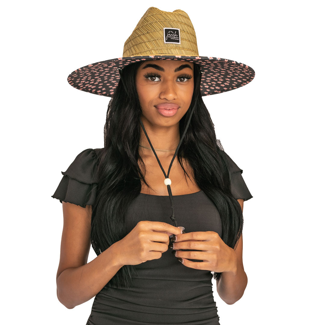 python sun straw hat - natural – joy in the dawn... Size S/M