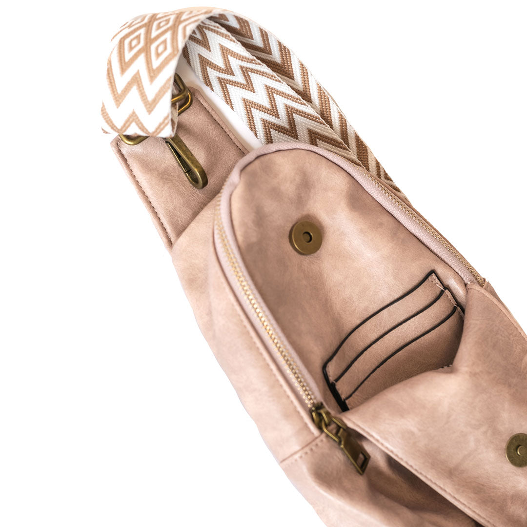 Travel Sling Bag, Pale Pink, alternate product image by Janela Bay