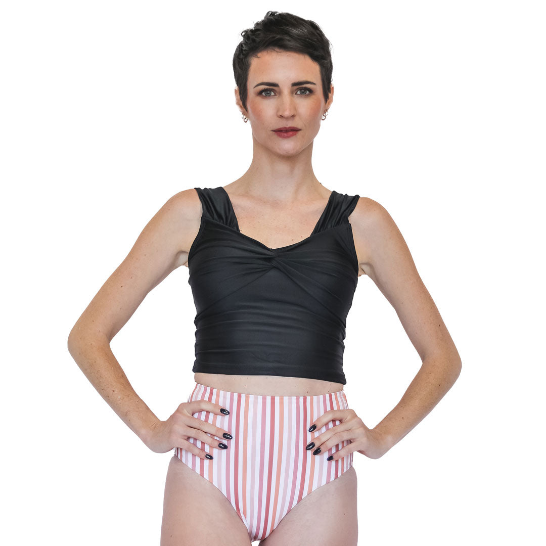 Twist Front Tankini Top