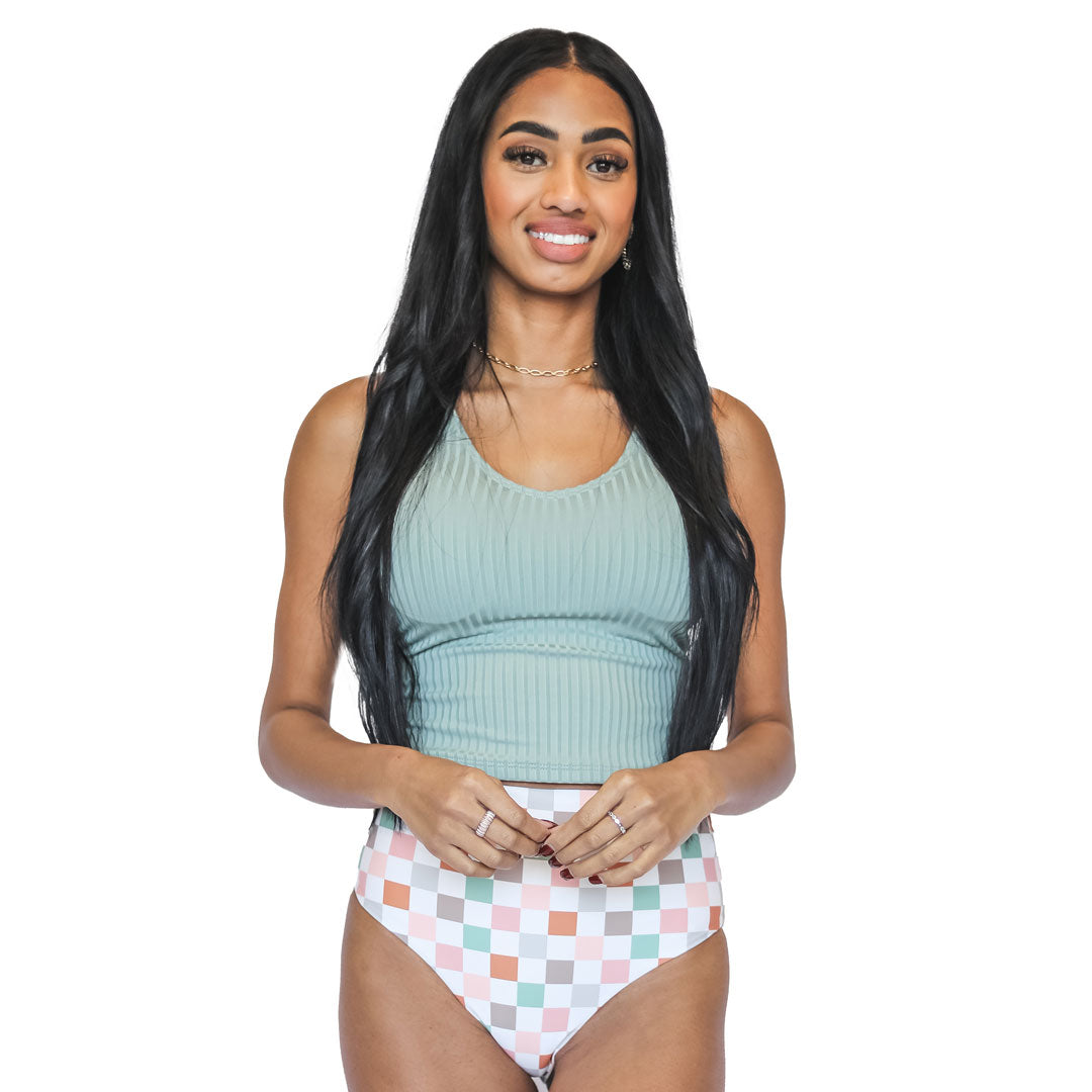 V Neck Tankini Top