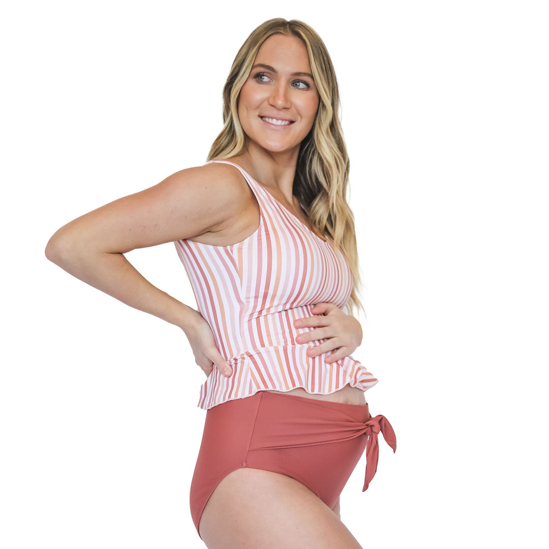 High Cut Waist Tie Bottoms