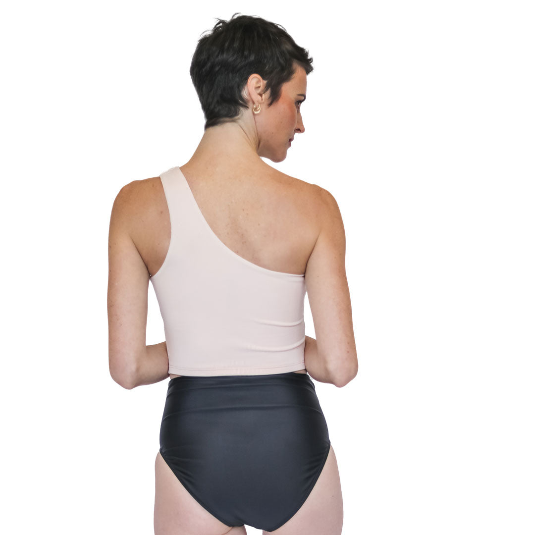 Single Shoulder Tankini Top