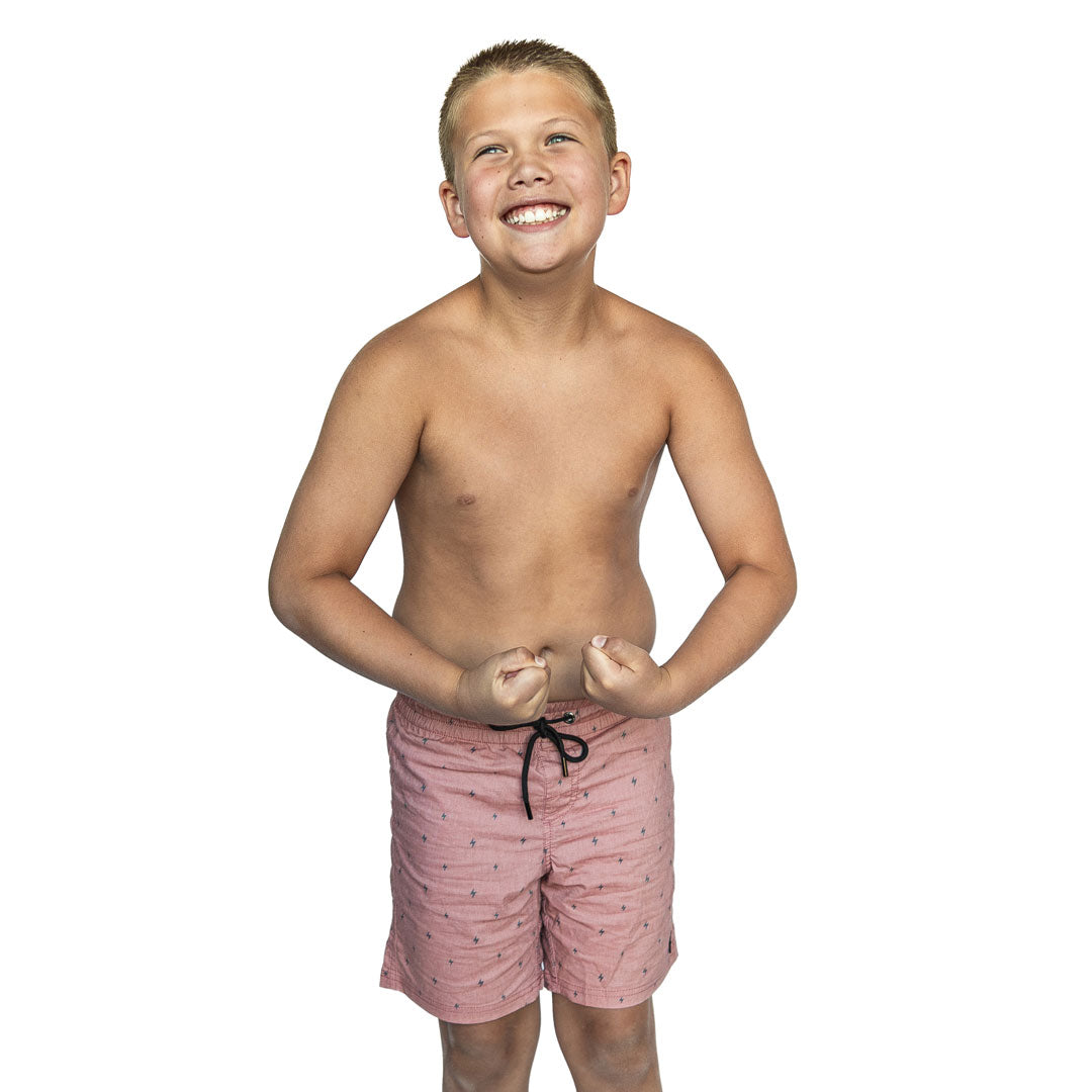 Cruiser Shorts (Boys), Mocha Lightning Bolts / Boys 2T, alternate product image by Janela Bay