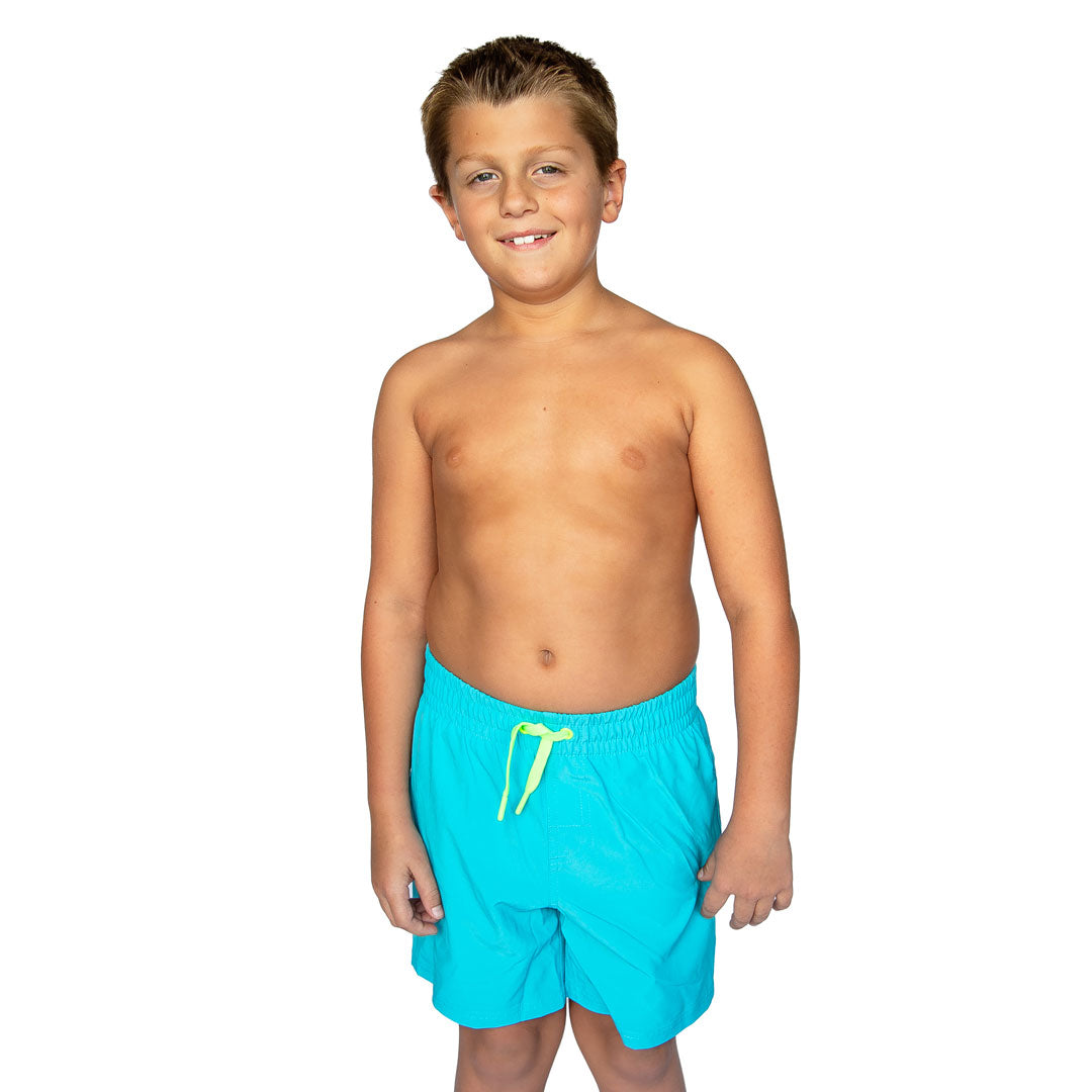 Reef Shorts (Boys), Neon Blue / Boys 2T, main product image by Janela Bay