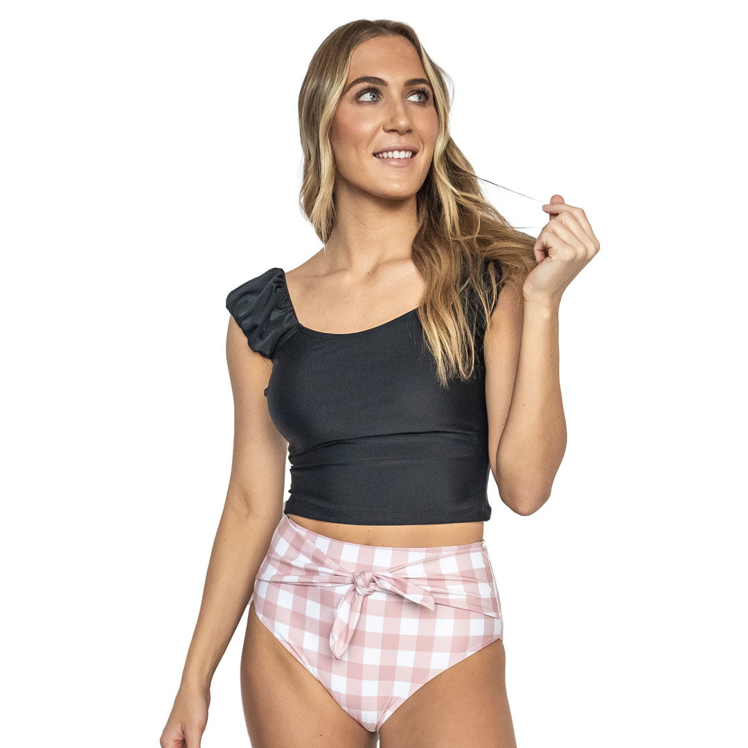 High Cut Waist Tie Bottoms
