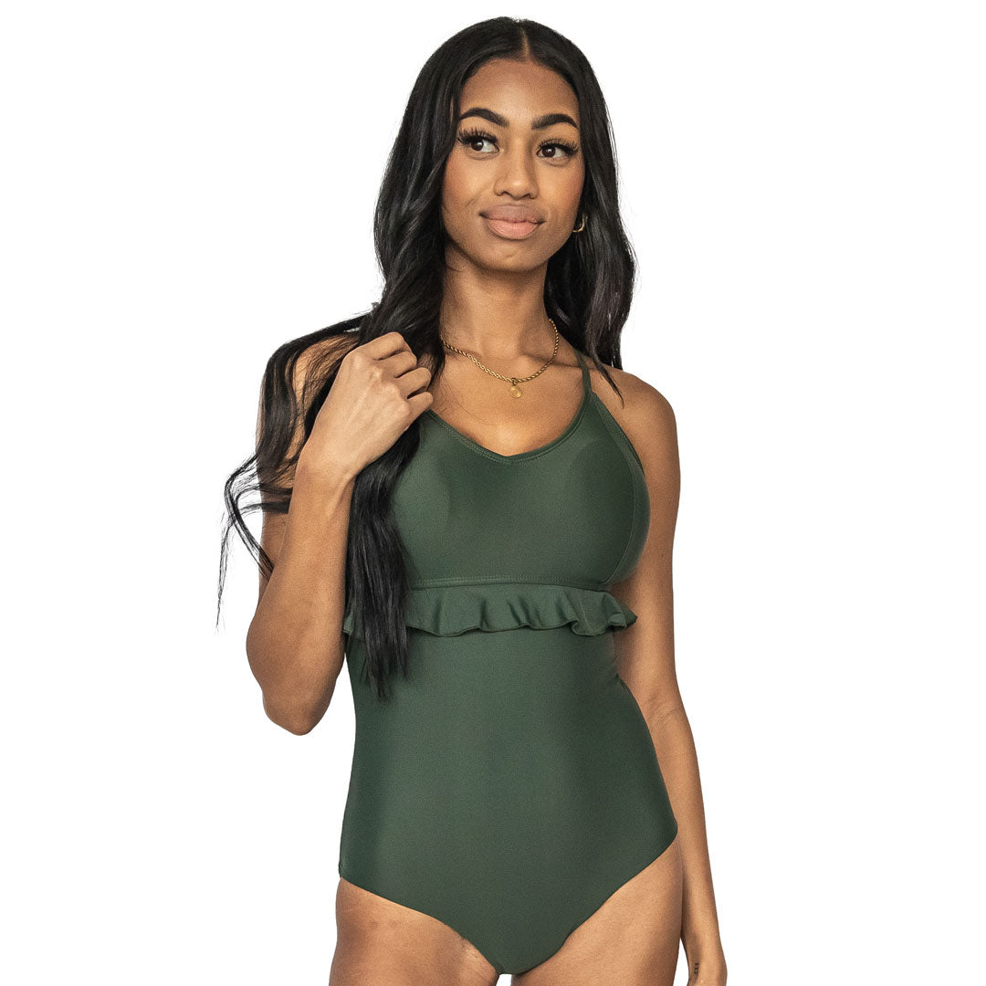 Cute One Piece Bathing Suits Princess Ruffle Janela Bay
