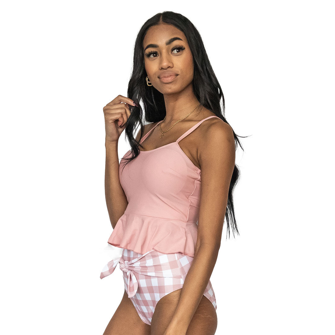 Bow Back Tankini Top, image 3 of 5