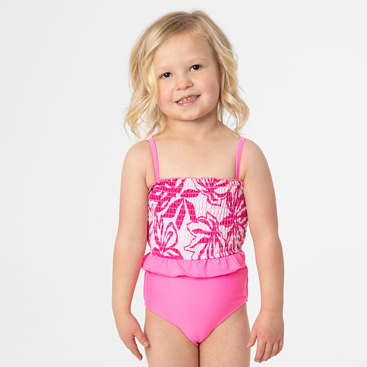 Smocked Tankini Top (Girls), thumbnail image 3 of 4