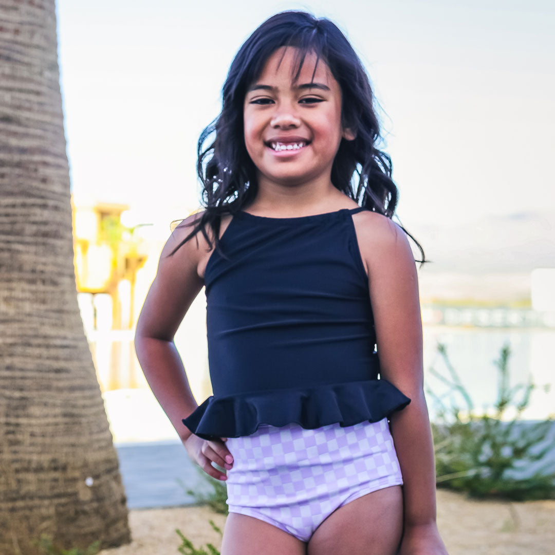 High Neck Peplum Tankini Top (Girls), image 20 of 20
