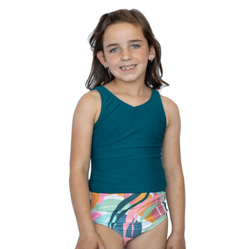 V Neck Tankini Top (Girls)