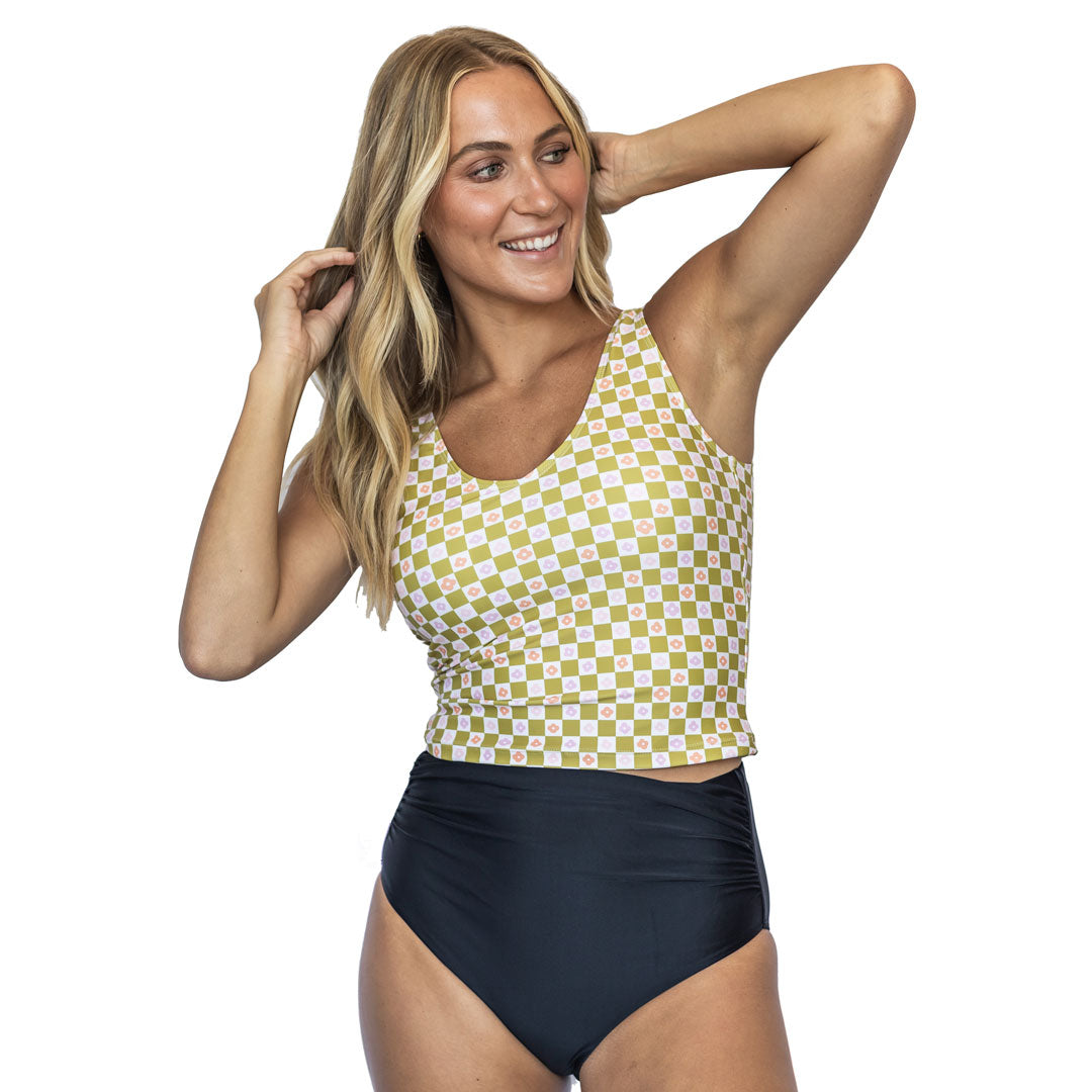 V Neck Tankini Top
