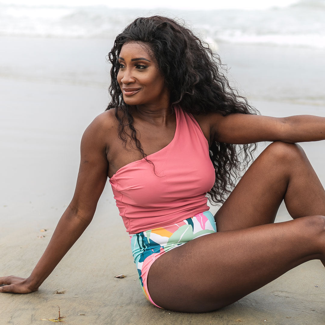 Single Shoulder Tankini Top, main product image by Janela Bay