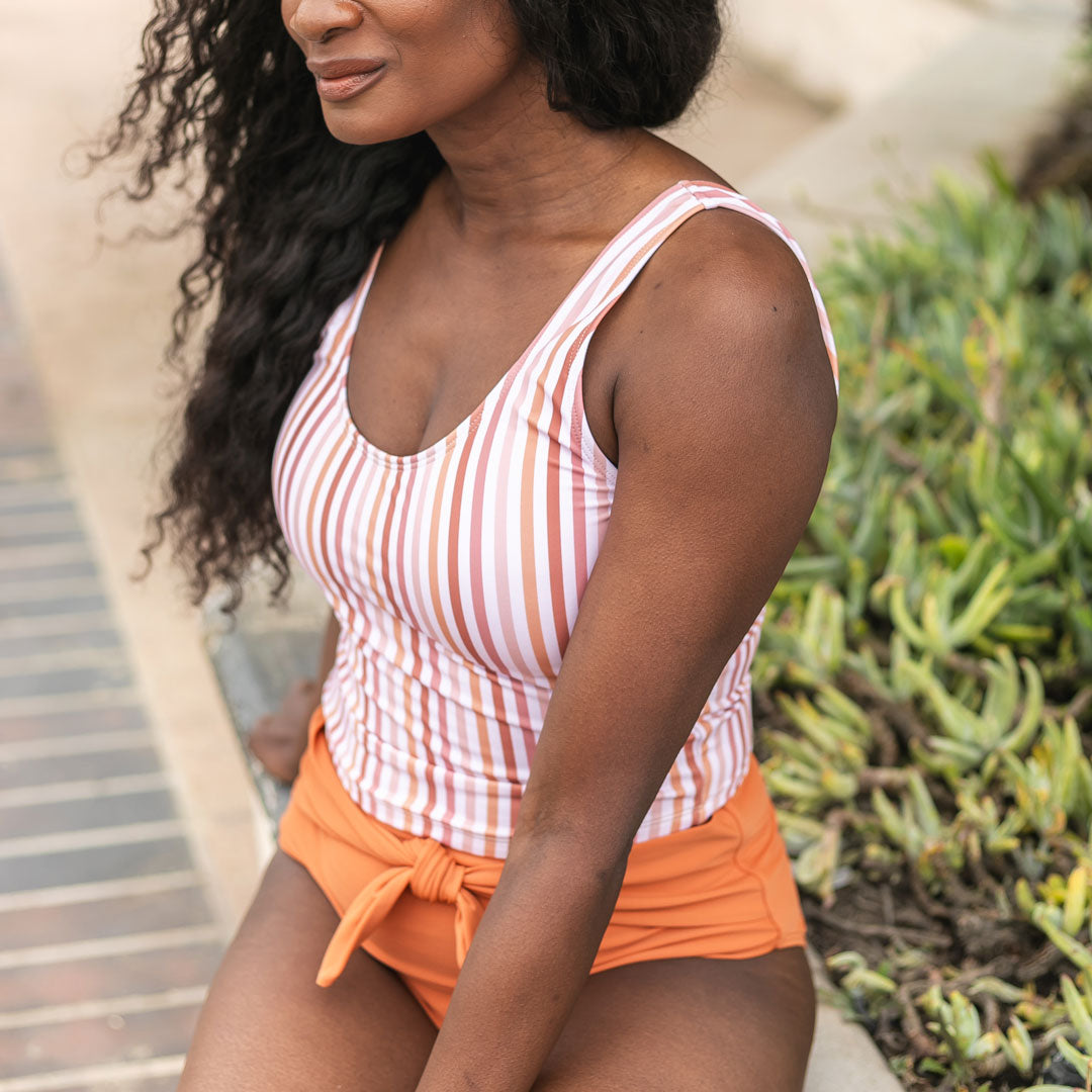 High Cut Waist Tie Bottoms