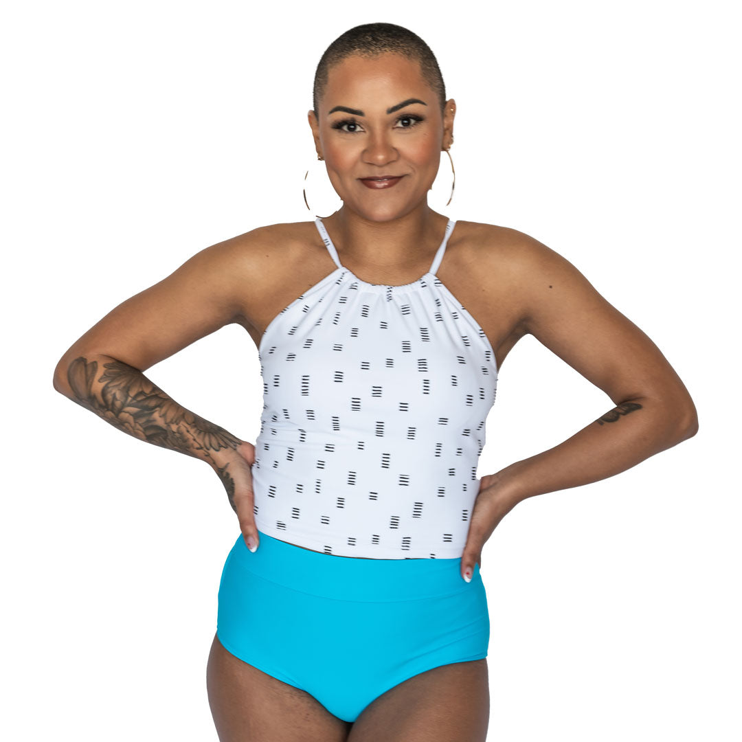 High Neck Tankini Top
