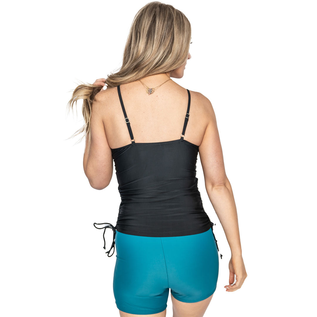 High Neck Long Tankini Top