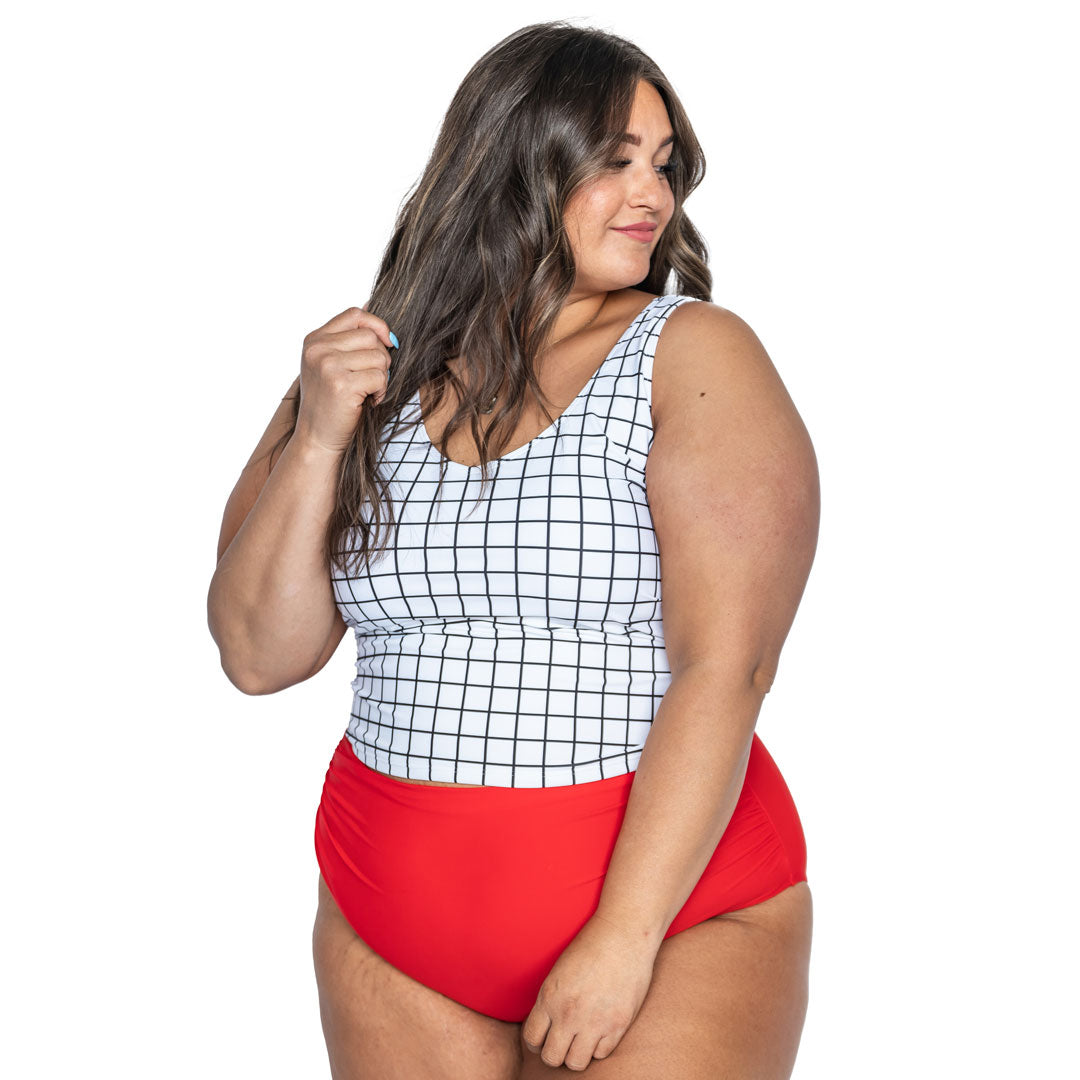 V Neck Tankini Top