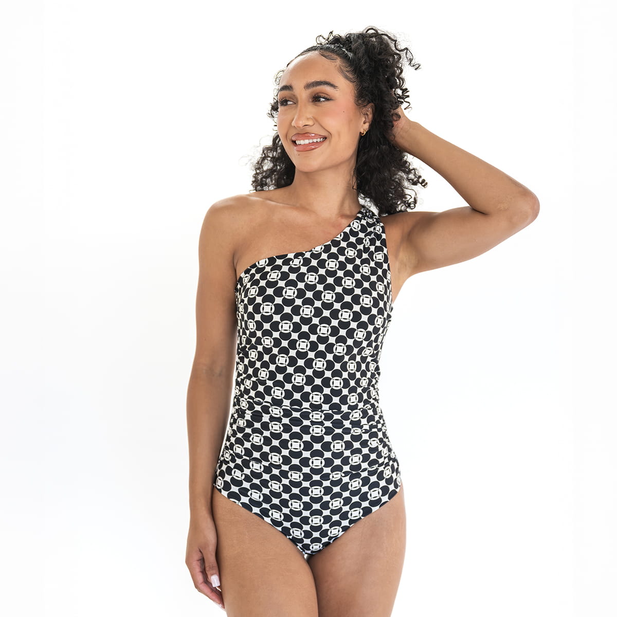 Single Shoulder One Piece Swimsuit